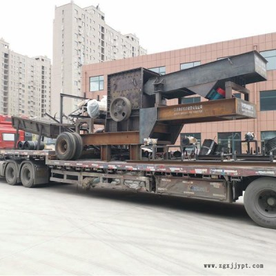 众诚供应移动破碎站 建筑垃圾破碎站 轮胎式车载石料移动破碎站型号齐全图3