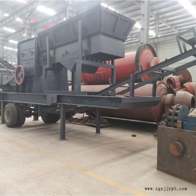 众诚供应移动破碎站 建筑垃圾破碎站 轮胎式车载石料移动破碎站型号齐全图5