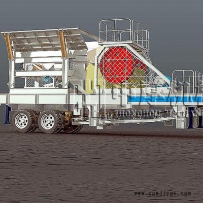750x1060颚式移动破碎站 液压移动鄂破机 轮胎建筑垃圾破碎站图2