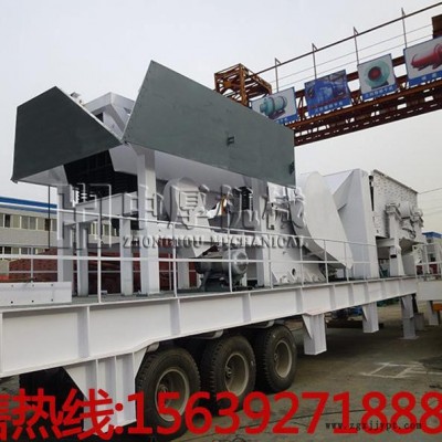 750x1060颚式移动破碎站 液压移动鄂破机 轮胎建筑垃圾破碎站图3