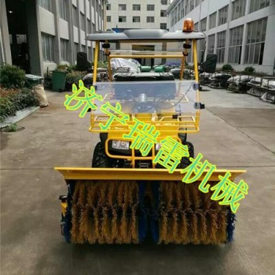 勉县生产小区物业学校用扫雪机 滚刷式清雪机双轮胎防滑清雪机直销高品质抛雪机图5