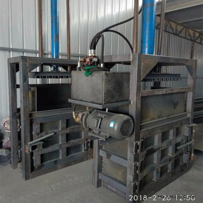 纸箱厂边角料压块机 废旧轮胎打包机 10吨小型立式椰棕打块机厂家图5