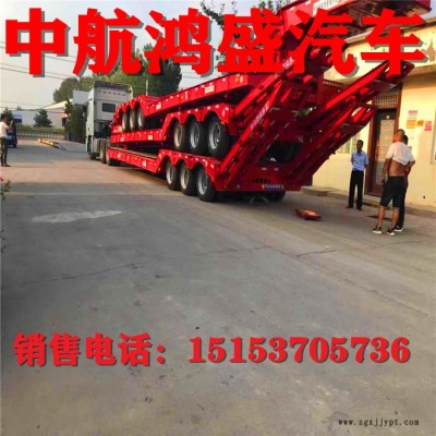 坚固耐用外露轮胎式推土机运输车｜低平板半挂车价格图3