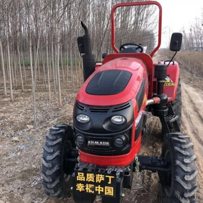 高花大轮胎农用柴油耕田机 504 604 704 804中型多功能水稻田专用四轮拖拉机图6