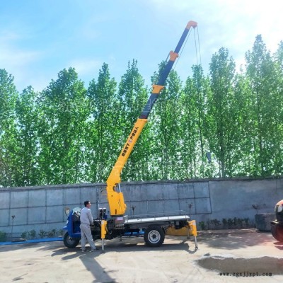 3吨三轮随车吊 轮胎式三马子随车吊小型农用三轮随车吊园林移树吊图7