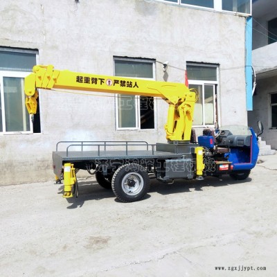 3吨三轮随车吊 轮胎式三马子随车吊小型农用三轮随车吊园林移树吊图6