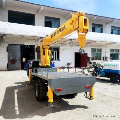 3吨三轮随车吊 轮胎式三马子随车吊小型农用三轮随车吊园林移树吊图4