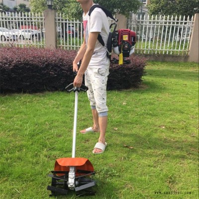 佳鑫免充气轮胎手推打草机  大棚手推式旋耕机  电动48v锄草机生产厂家图3