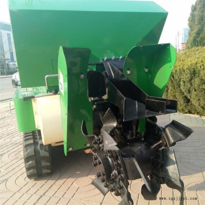 双变速箱行走式低矮果树开沟施肥机 富兴批发宽履带轮胎旋耕除草机价格图4