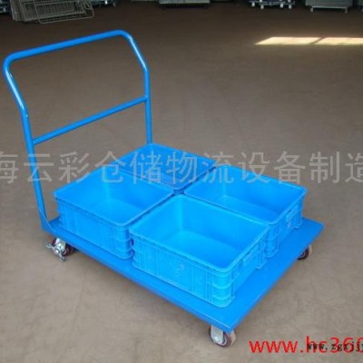 供应手推车，平板车，工具车，工位车、周转箱 、仓库笼、货架、料架、铁板箱、巧固架、料筐、轮胎架、托盘 上海平板车图3