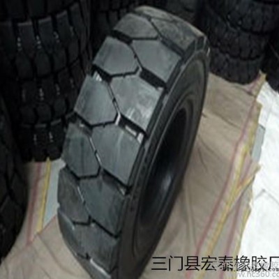 直销实心叉车轮胎500-8实心胎，充气式实心轮胎图2