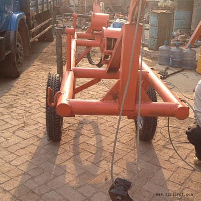 【四方线路】出售水泥电线杆运杆车 可定制水泥杆运杆车 机械式三马轮胎运杆车