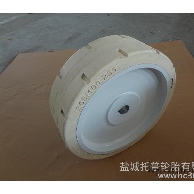 供应TOPOWER叉车轮胎 登高车轮 压配实心胎钢厂拖车实心轮胎10.00-20图2