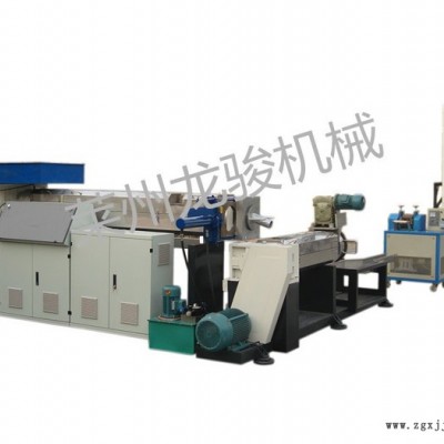 龙骏180型 全自动塑料造粒机组子母机-塑料机械造粒机，废旧塑料造粒抽粒机，再生塑料挤出机，双补单螺杆造粒机，主副造粒机图3