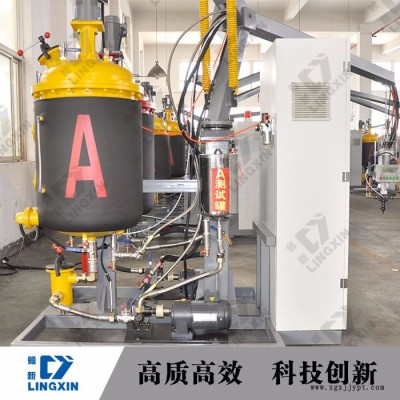 供应领新聚氨酯pu车库门填充发泡机，门填充发泡设备图2