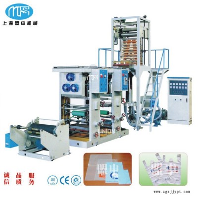 上海盟申吹膜印刷组合机|PE塑料吹膜印刷机|吹膜印刷一体机成本低 吹膜机