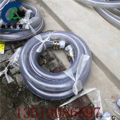 超然生产PVC塑筋钢丝软管 PVC吸尘软管PVC除尘通风管现货批发图1