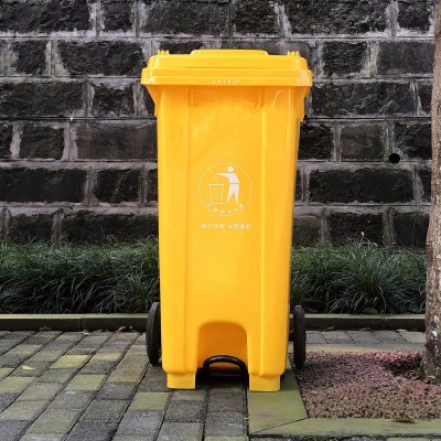 重庆塑料垃圾桶 240型塑料脚踏式塑料垃圾桶厂家直销