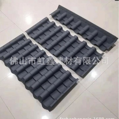 一体瓦上40公分 一体屋檐瓦 中式仿古门头 塑料小青瓦 塑料筒瓦图4