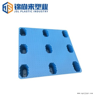 塑料托盘 上海1010吹塑九脚轻型蓝色吹塑托盘 现货图1