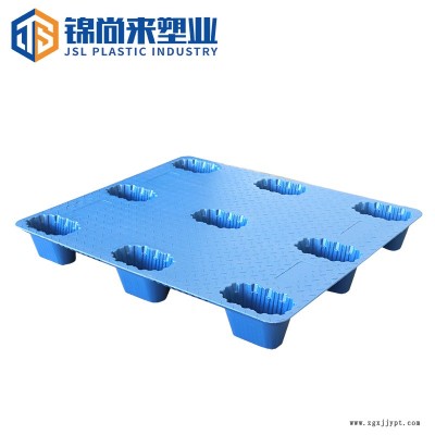 吹塑托盘 浙江1210九脚吹塑托盘四面进叉 现货供应图2