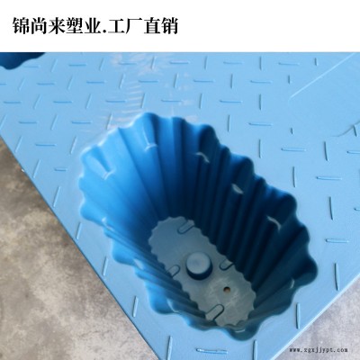 吹塑托盘 上海1311九脚平板吹塑托盘 现货供应图2