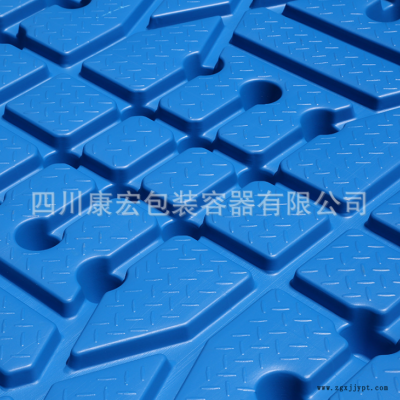 云南曲靖吹塑托盘 双面塑料托 盘仓库货架叉车物流长方形卡板厂家图2