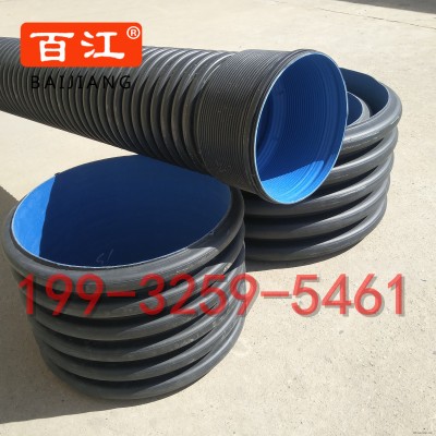 塑料pe波纹管生产厂家 塑料波纹管S1DN200mm 塑料管材厂家 排水波纹管价格河北保定雄县北京天津市政塑料波纹管图2