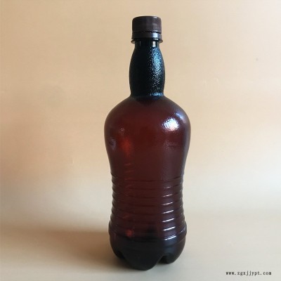 铭诺 塑料啤酒瓶厂家 透明茶色塑料啤酒瓶 1000ml塑料瓶 耐摔塑料酒瓶