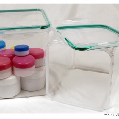 鼎信康 塑料收纳盒厂家 粉剂塑料盒  塑料保鲜盒 1公斤透明塑料保鲜桶