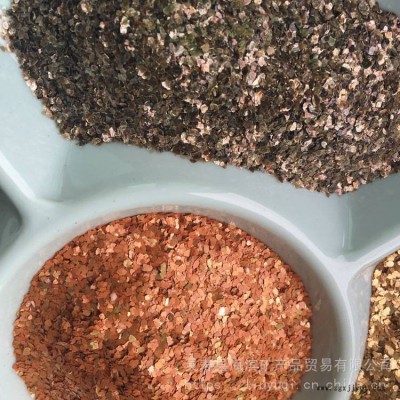 供应内墙漆用天然岩片 绿色复合岩片 天然云母片图3