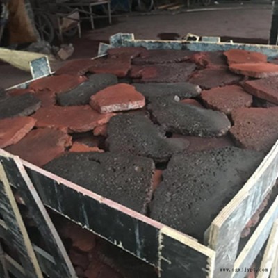 泽达火山岩切片 乱形洞石碎拼 自然形一面切两面切板材图2