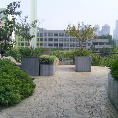 桓石压模地坪 彩色强化粉，着色脱膜粉，罩面保护剂，压花模具全国出货图4