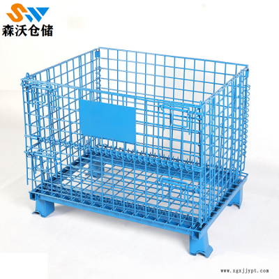 森沃仓储 SW-CCL-31大型镀锌折叠仓储笼 物流容器图2