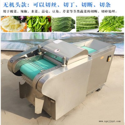 660型号洋葱切菜机 胡萝卜切丝机 韭黄切段机价格 豆角芹菜切丁切段机批发图9