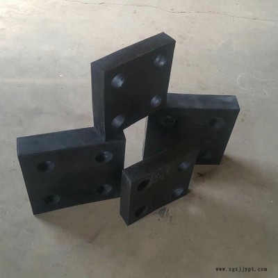 朔涵 板式网架400*400*20耐寒橡胶带孔垫块弹性好抗震减震支座图5
