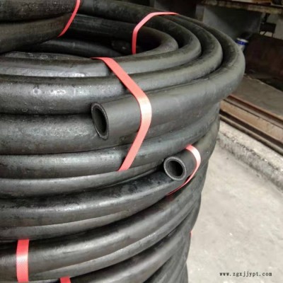 黑色输送空气胶管 穿线管 可穿电缆光面夹布橡胶管 低压输水橡胶管 高压橡胶管图4