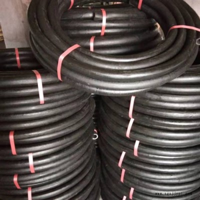 黑色输送空气胶管 穿线管 可穿电缆光面夹布橡胶管 低压输水橡胶管 高压橡胶管