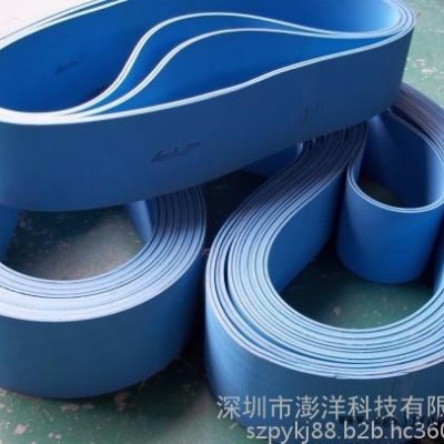 澎洋PENGYANGPY-40G 无缝橡胶带、糊盒机皮带、输纸皮带、给纸皮带、耐磨橡胶平带 、双面蓝色平皮带、绿胶带图2