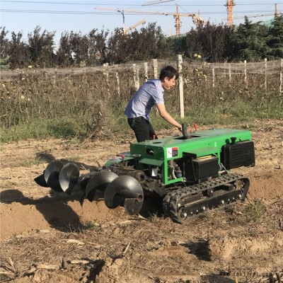 橡胶带田园管理机 樱桃果园专用开沟施肥机价格 履带式果园旋耕松土机图7