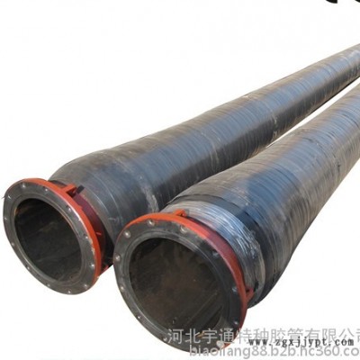 宇通 **宇通衬胶法兰吸排泥浆胶管现货供应 大口径耐磨泥浆胶管 喷砂喷泥耐磨橡胶管 大口径耐磨软管 大口径耐磨胶管图2
