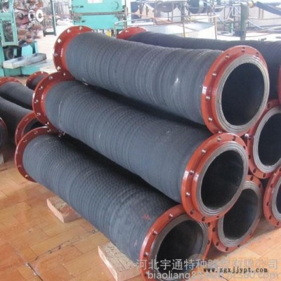 供应河北景县耐磨抽沙泵专用抽沙管、抽沙钢丝橡胶管、6寸8寸10寸高耐磨抽排沙胶管 、采沙船吸沙波纹软管图7
