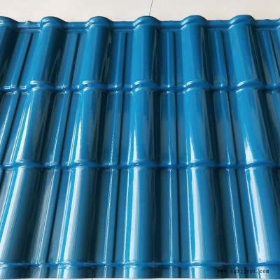 新PVC原料建材 老房子屋面瓦 平改坡节能改造用瓦 光面仿古琉璃效果图7
