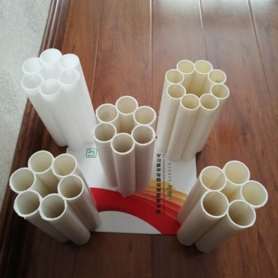 白色纯原料七孔梅花管pvc塑料管五孔梅花管穿线管通讯管塑料管图5