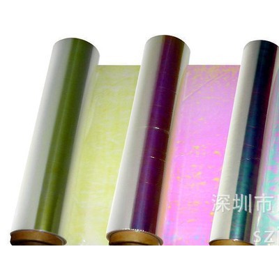 专业生产批发PVC电镀原料  幻彩膜  彩虹膜