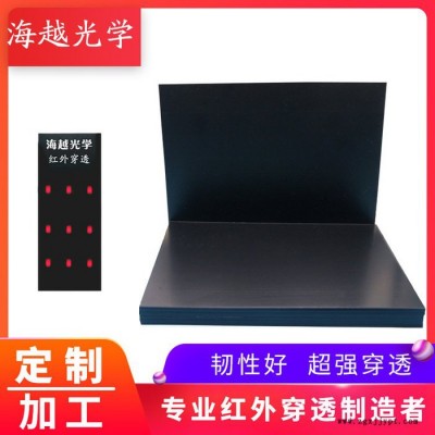 PC PMMA滤光片安防智能感应滤光片 黑色透红外可见光截止感应灵敏 来图定做 免费送样图3
