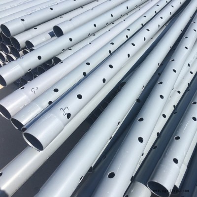 PVC农业排水用管 PVC打孔管 聚氯乙烯耐压给水管 PVC-U带孔管材打孔渗透管 恒泰塑胶图3
