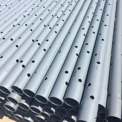 PVC农业排水用管 PVC打孔管 聚氯乙烯耐压给水管 PVC-U带孔管材打孔渗透管 恒泰塑胶图4
