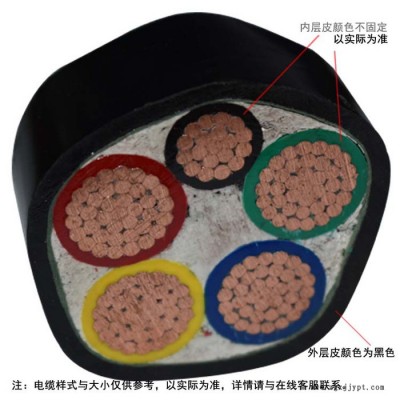 供应金环宇电缆，低压PVC绝缘+护套型，VV 4*120+1*70，电缆线 VV 聚氯乙烯护套系列电缆图1
