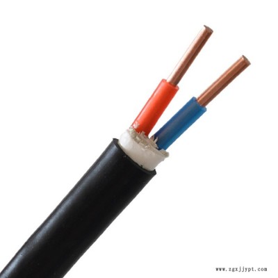 供应金环宇电缆，双层胶皮带护套，VV 2*10mm2，国标电缆线 VV 聚氯乙烯护套系列电缆
